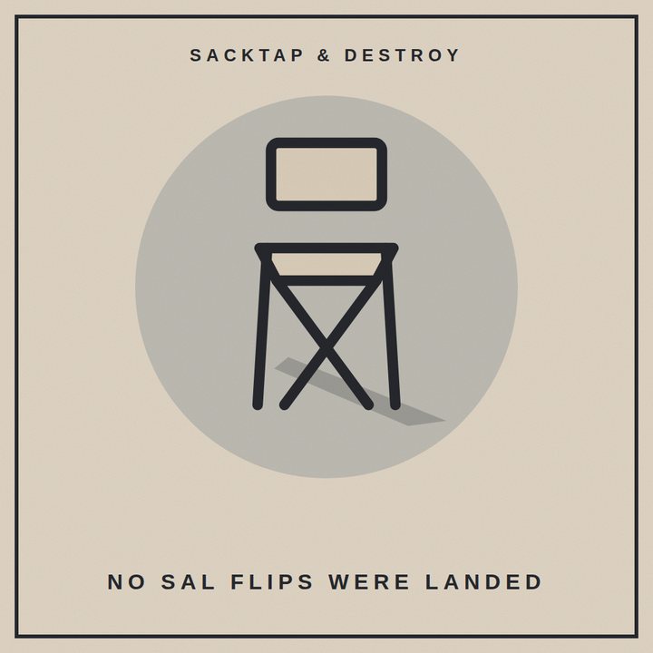 Back cover: an empty folding chair