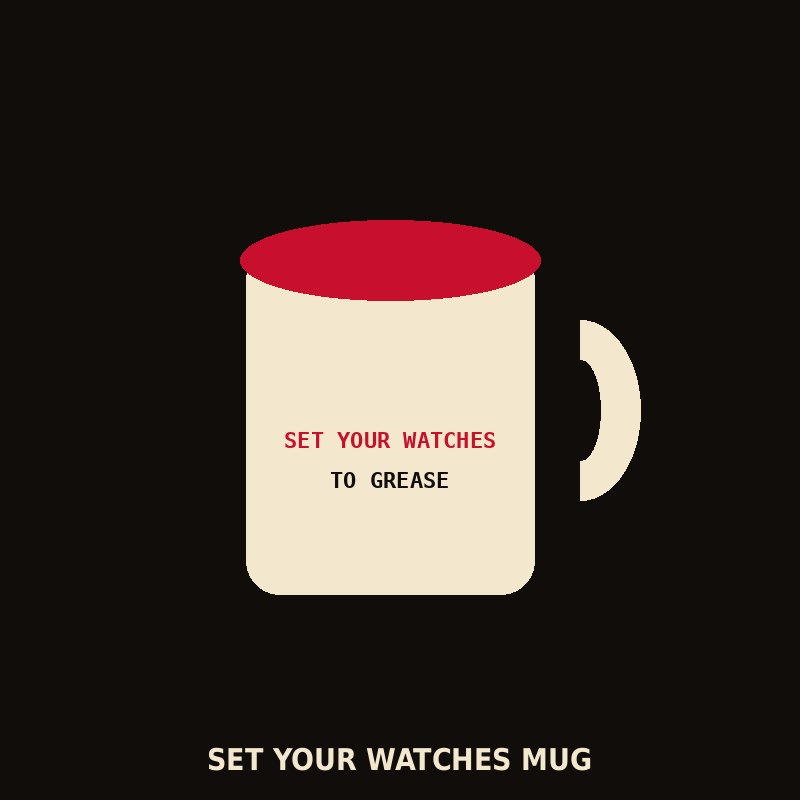 Set Your Watches Mug mockup
