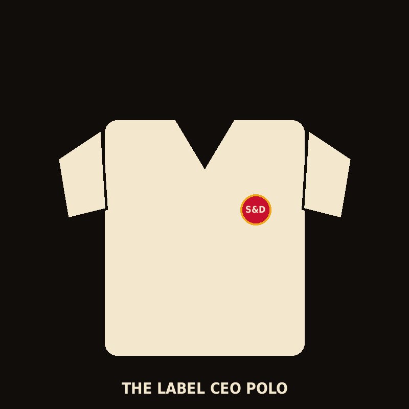 The Label CEO Polo mockup